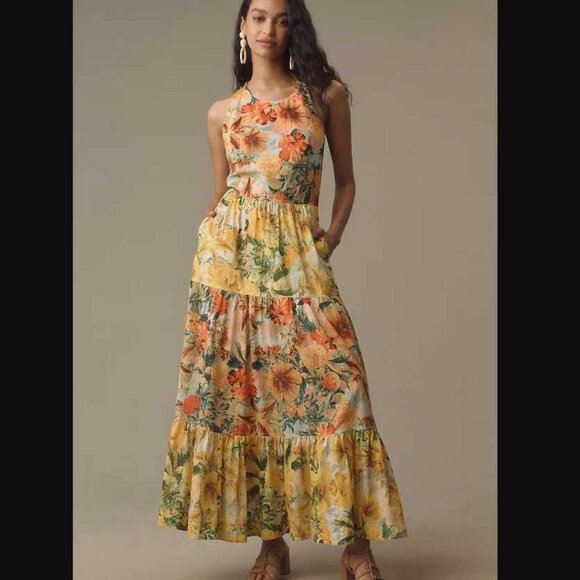 Anthropologie Dresses & Skirts - New women's XL Anthropologie x Pilcro halter tiered maxi dress